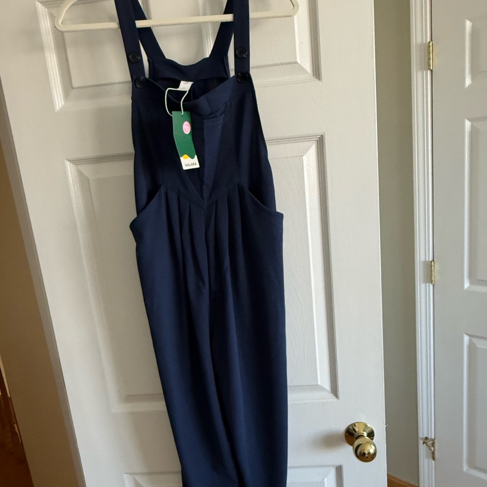 HALARA Navy Blue Jumpsuit Overalls